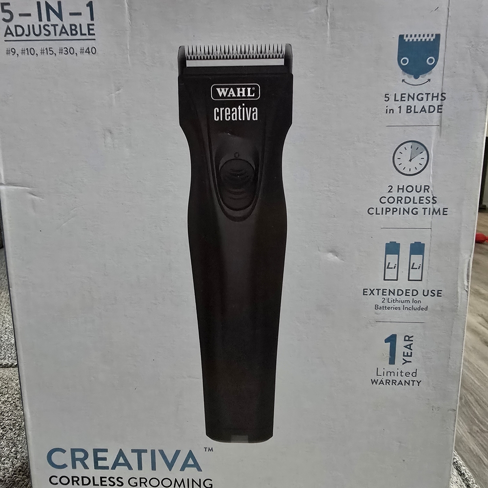 Wahl Creativa Black Cordless Grooming Clipper